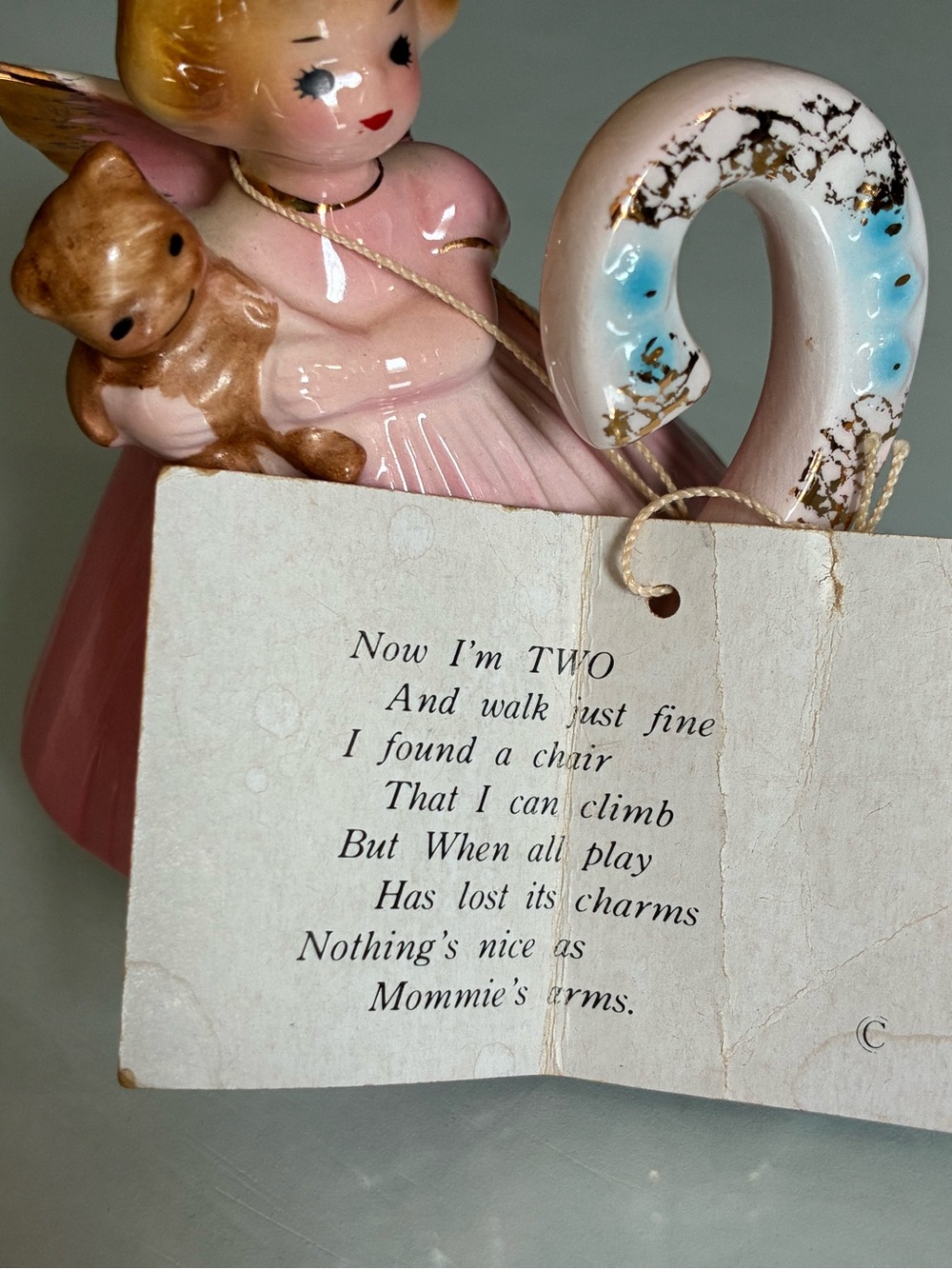 Josef Originals Birthday Girl Fairy Angel Figurine Number 2 In Series - Picture 6 of 8
